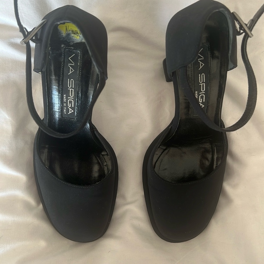 Via Spiga heels black stain shoes